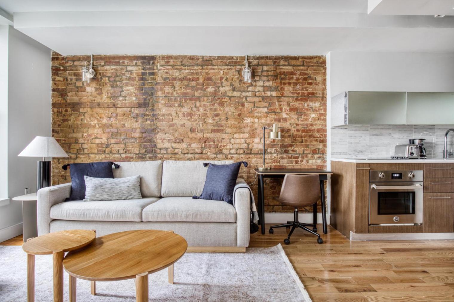Apartment Downtown Bk 1br W Roof Gym Nr Train Nyc-698 New York