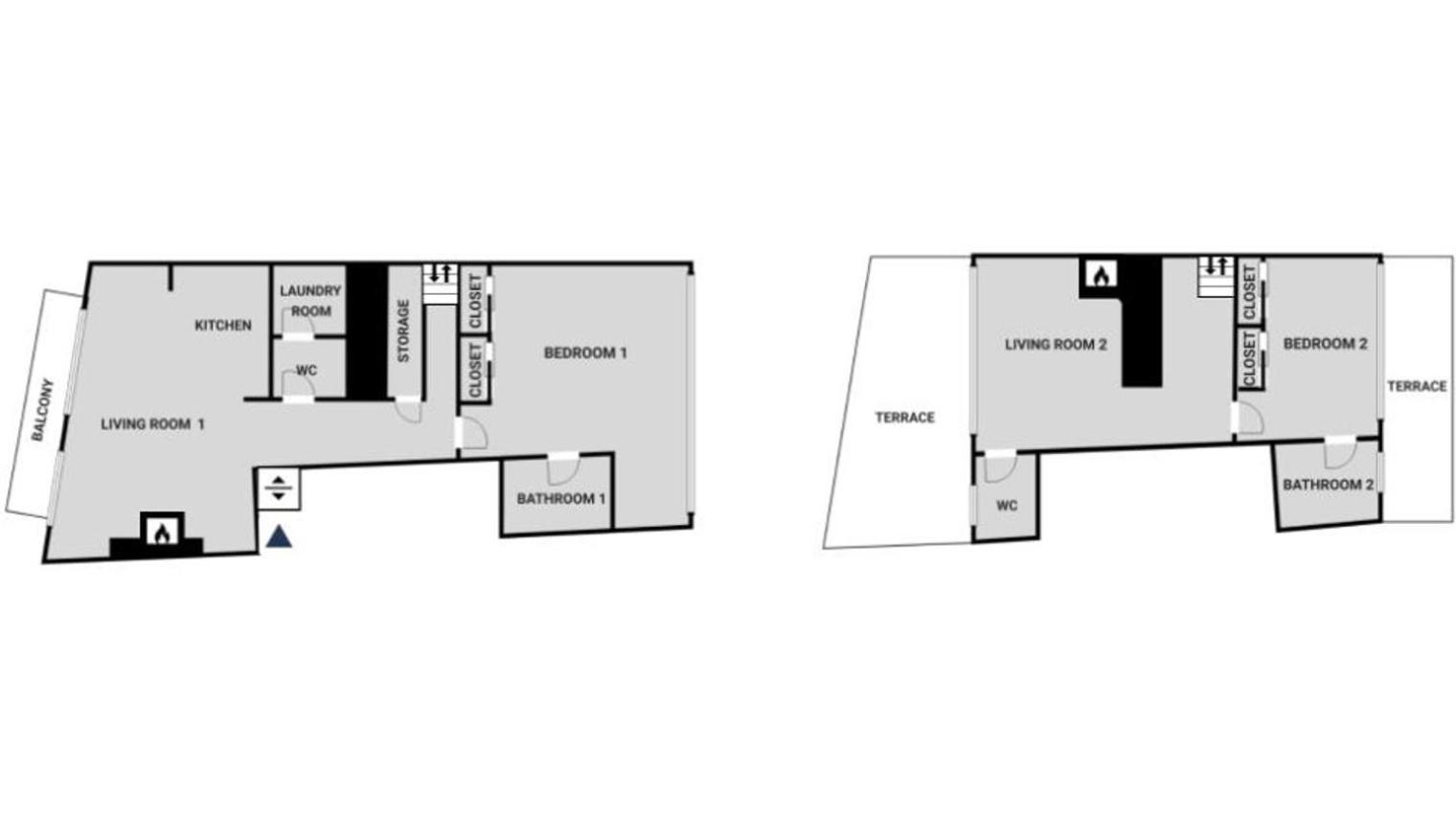 Nolita 2br W 3 Terraces Elevator Wd Nr Soho Nyc-1292 Apartment New York