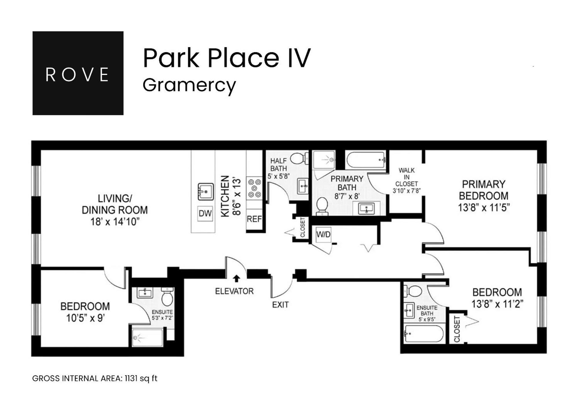 Park Place Iv By Rovetravel 3 Bedroom In Gramercy Park *